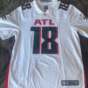 BRAND NEW NIKE ON FIELD AUTHENTIC CALVIN RIDLEY ATLANTA FALCONS JERSEY. LARGE